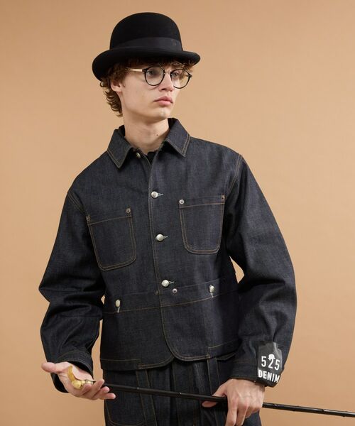 TAKEO KIKUCHI / タケオキクチ Gジャン・デニムジャケット | 【525DENIM】14ozデニム カバーオール（ネイビー(094)）