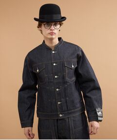 TAKEO KIKUCHI / タケオキクチ レザーブルゾン・ジャケット | 【525DENIM】14ozデニム ノーカラーGジャン