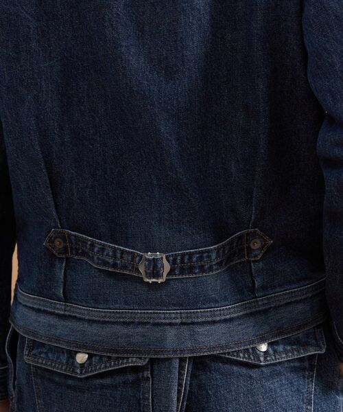 TAKEO KIKUCHI / タケオキクチ レザーブルゾン・ジャケット | 【525DENIM】14ozデニム ノーカラーGジャン | 詳細17