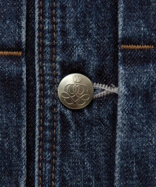 TAKEO KIKUCHI / タケオキクチ レザーブルゾン・ジャケット | 【525DENIM】14ozデニム ノーカラーGジャン | 詳細19