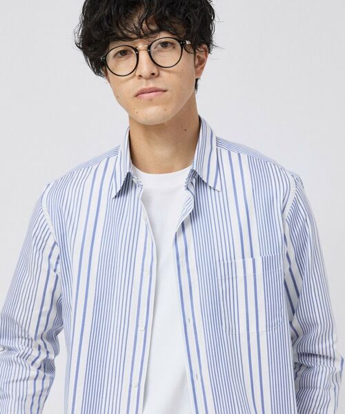 TAKEO KIKUCHI / タケオキクチ シャツ・ブラウス | 【Made in JAPAN】 リバーストライプ シャツ | 詳細8