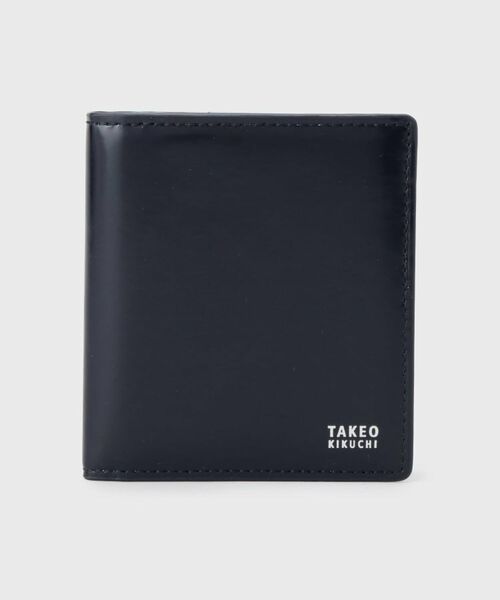 TAKEO KIKUCHI / タケオキクチ 財布・コインケース・マネークリップ | 【コードバン調】クラシックライン純札（じゅんさつ）2つ折り（ネイビー(094)）