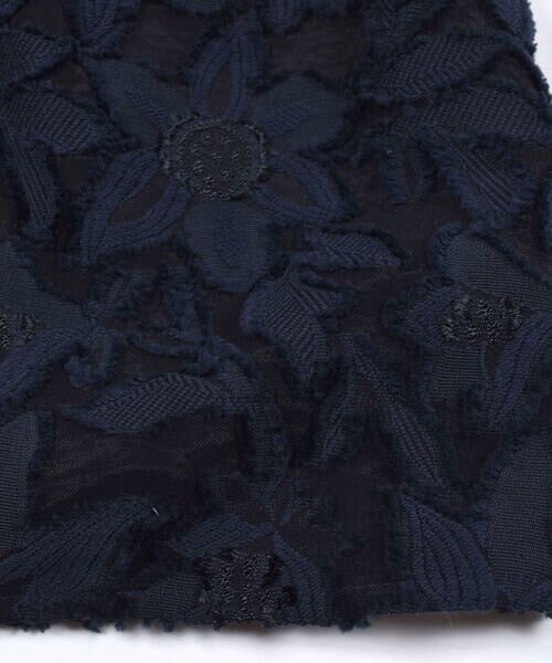 Tartine et Chocolat / タルティーヌ エ ショコラ スカート | 日本製 フラワー 花柄 カット ジャガード ジャンパースカート (110~130cm) | 詳細5