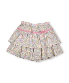 日本製 リバティ プリント ( Garden Posy )コットン 花柄 キュロットパンツ (90~140cm)