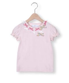 リバティ プリント ( Garden Posy ) ベア天 花柄 Tシャツ (90~140cm)