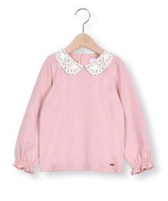 Tartine et Chocolat / タルティーヌ エ ショコラ Tシャツ | レース襟Tシャツ(90~140cm)