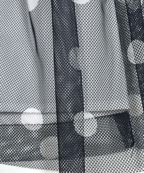 Tartine et Chocolat / タルティーヌ エ ショコラ ミニ・ひざ丈スカート | 【日本製】ドットチュールニットスカート(100~140cm) | 詳細8
