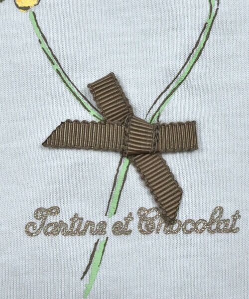 Tartine et Chocolat / タルティーヌ エ ショコラ Tシャツ | 【日本製】ソフト天竺花リボン半袖Tシャツ(90~140cm) | 詳細18