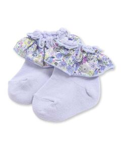 Tartine et Chocolat / タルティーヌ エ ショコラ ベビー・キッズウエア | 【日本製】【お揃い】リバティ(Classic Garden)タナローンプリントソックスベビー(8~13cm)