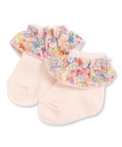 Tartine et Chocolat / タルティーヌ エ ショコラ ベビー・キッズウエア | 【日本製】【お揃い】リバティ(Classic Garden)タナローンプリントソックスベビー(8~13cm)