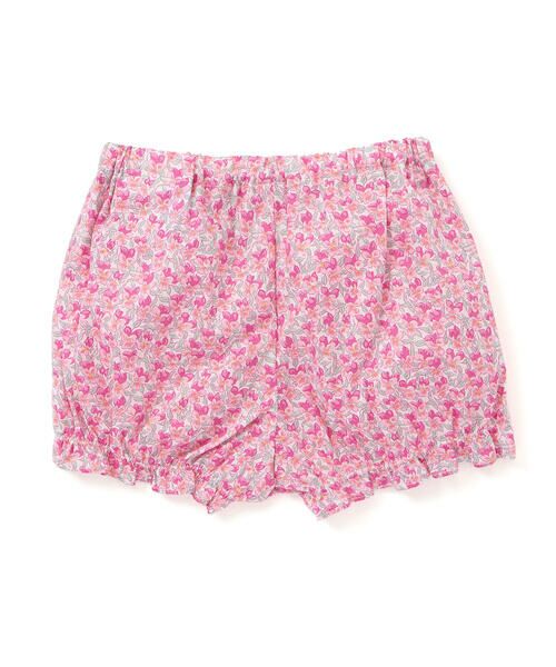 Tartine et Chocolat / タルティーヌ エ ショコラ ベビー・キッズウエア | 【日本製】【お揃い】リバティ(Aralia Pansy)タナローンブルマ付きワンピースベビー(70~90cm) | 詳細2