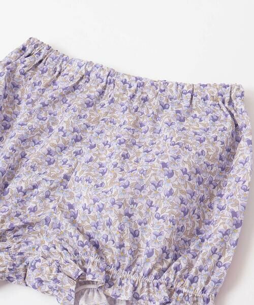 Tartine et Chocolat / タルティーヌ エ ショコラ ベビー・キッズウエア | 【日本製】【お揃い】リバティ(Aralia Pansy)タナローンブルマ付きワンピースベビー(70~90cm) | 詳細11