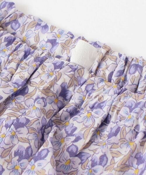 Tartine et Chocolat / タルティーヌ エ ショコラ ベビー・キッズウエア | 【日本製】【お揃い】リバティ(Aralia Pansy)タナローンブルマ付きワンピースベビー(70~90cm) | 詳細13