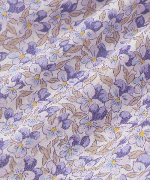 Tartine et Chocolat / タルティーヌ エ ショコラ ベビー・キッズウエア | 【日本製】【お揃い】リバティ(Aralia Pansy)タナローンブルマ付きワンピースベビー(70~90cm) | 詳細14