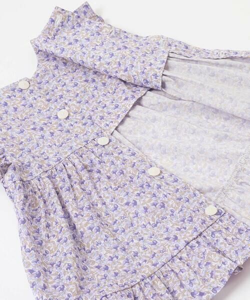 Tartine et Chocolat / タルティーヌ エ ショコラ ベビー・キッズウエア | 【日本製】【お揃い】リバティ(Aralia Pansy)タナローンブルマ付きワンピースベビー(70~90cm) | 詳細9