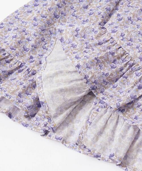 Tartine et Chocolat / タルティーヌ エ ショコラ ベビー・キッズウエア | 【日本製】【お揃い】リバティ(Aralia Pansy)タナローンブルマ付きワンピースベビー(70~90cm) | 詳細10