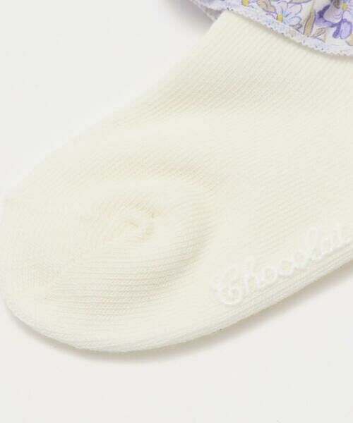 Tartine et Chocolat / タルティーヌ エ ショコラ ベビー・キッズウエア | 【日本製】【お揃い】リバティ(Aralia Pansy)タナローンソックスベビー(8~13cm) | 詳細2