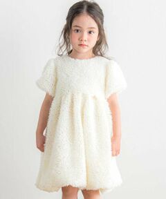 Tartine et Chocolat / タルティーヌ エ ショコラ ミニ丈・ひざ丈ワンピース | テープチュールフェザーバルーンワンピース(90~140cm)