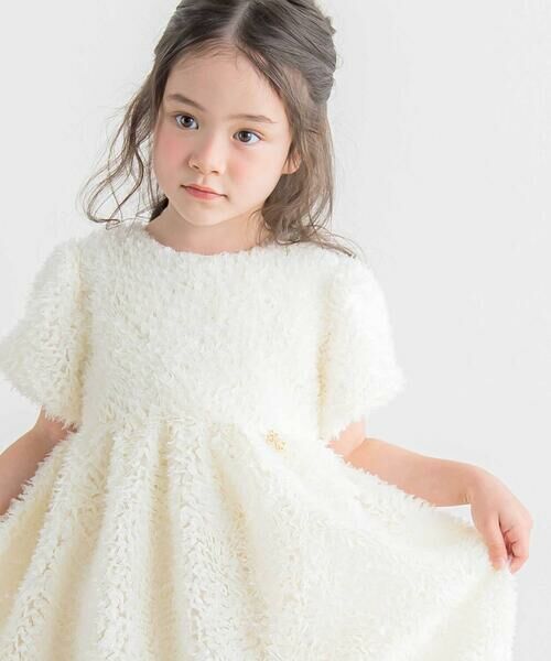 Tartine et Chocolat / タルティーヌ エ ショコラ ミニ丈・ひざ丈ワンピース | テープチュールフェザーバルーンワンピース(90~140cm) | 詳細4