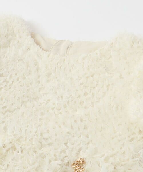 Tartine et Chocolat / タルティーヌ エ ショコラ ミニ丈・ひざ丈ワンピース | テープチュールフェザーバルーンワンピース(90~140cm) | 詳細7