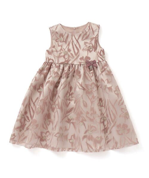 Tartine et Chocolat / タルティーヌ エ ショコラ ミニ丈・ひざ丈ワンピース | 【日本製】ワッシャーオーガンジーフロッキープリントワンピース(100~140cm) | 詳細5