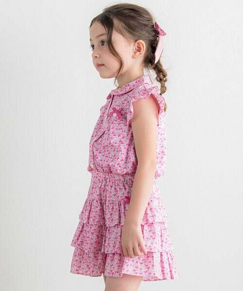 Tartine et Chocolat / タルティーヌ エ ショコラ シャツ・ブラウス | 【お揃い】リバティ(Aralia Pansy)タナローンブラウス(90~140cm) | 詳細2