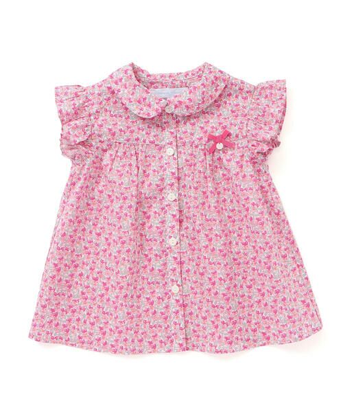 Tartine et Chocolat / タルティーヌ エ ショコラ シャツ・ブラウス | 【お揃い】リバティ(Aralia Pansy)タナローンブラウス(90~140cm) | 詳細6