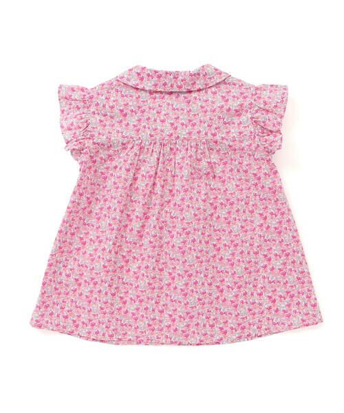 Tartine et Chocolat / タルティーヌ エ ショコラ シャツ・ブラウス | 【お揃い】リバティ(Aralia Pansy)タナローンブラウス(90~140cm) | 詳細7