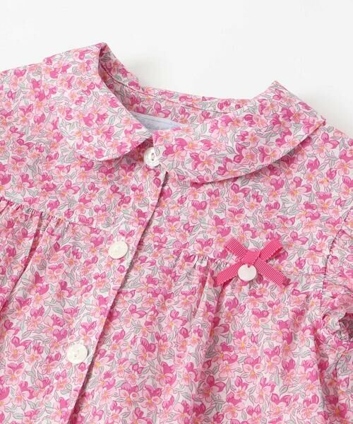 Tartine et Chocolat / タルティーヌ エ ショコラ シャツ・ブラウス | 【お揃い】リバティ(Aralia Pansy)タナローンブラウス(90~140cm) | 詳細8