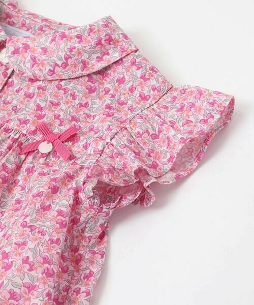 Tartine et Chocolat / タルティーヌ エ ショコラ シャツ・ブラウス | 【お揃い】リバティ(Aralia Pansy)タナローンブラウス(90~140cm) | 詳細9