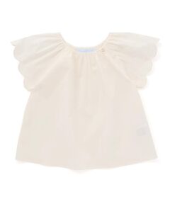 Tartine et Chocolat / タルティーヌ エ ショコラ シャツ・ブラウス | ハイブリッドタイプライタースカラップブラウス(100~140cm)