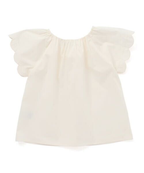 Tartine et Chocolat / タルティーヌ エ ショコラ シャツ・ブラウス | ハイブリッドタイプライタースカラップブラウス(100~140cm) | 詳細1