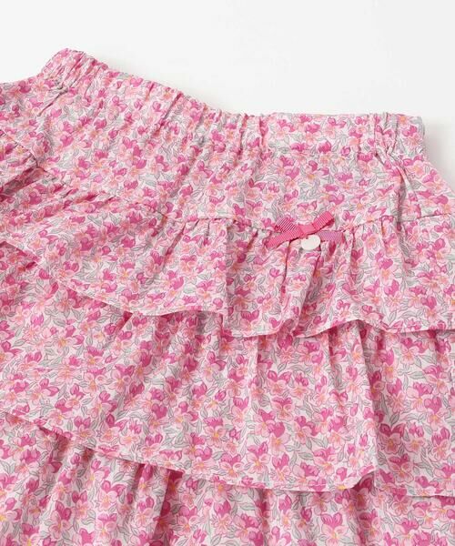 Tartine et Chocolat / タルティーヌ エ ショコラ その他パンツ | 【日本製】【お揃い】リバティ(Aralia Pansy)タナローンティアードキュロット(90~140cm) | 詳細6