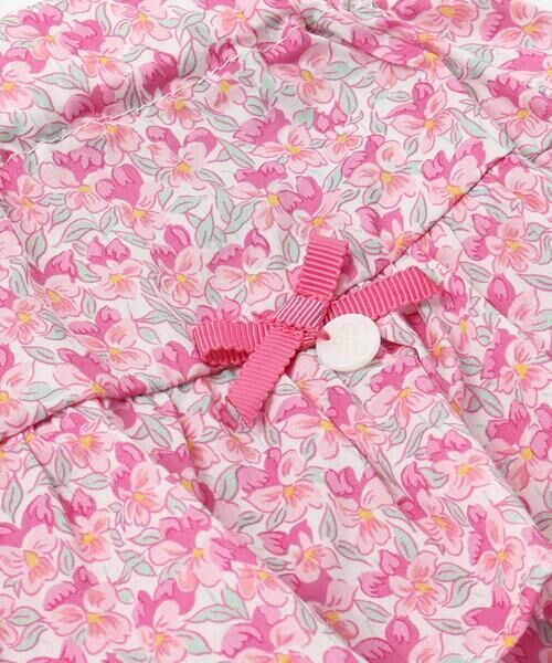 Tartine et Chocolat / タルティーヌ エ ショコラ その他パンツ | 【日本製】【お揃い】リバティ(Aralia Pansy)タナローンティアードキュロット(90~140cm) | 詳細7