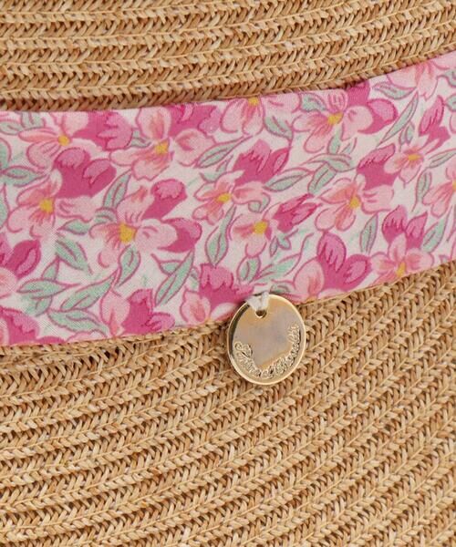 Tartine et Chocolat / タルティーヌ エ ショコラ ハット | 【UVカット】【お揃い】リバティ(Aralia Pansy)タナローンリボンハット(52~56cm) | 詳細8