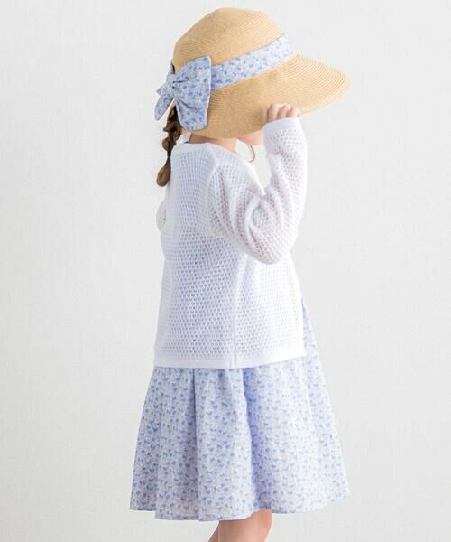 Tartine et Chocolat / タルティーヌ エ ショコラ ハット | 【UVカット】【お揃い】リバティ(Aralia Pansy)タナローンリボンハット(52~56cm) | 詳細10