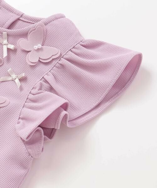 Tartine et Chocolat / タルティーヌ エ ショコラ ベビー・キッズウエア | 【お揃い】バタフライモチーフ袖フリルブルマ付きワンピースベビー(70〜90cm) | 詳細7