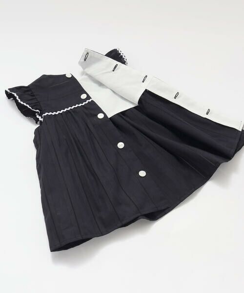 Tartine et Chocolat / タルティーヌ エ ショコラ ベビー・キッズウエア | 【日本製】【お揃い】オーガニックコットンストライプブルマ付きワンピースベビー(70〜90cm) | 詳細12