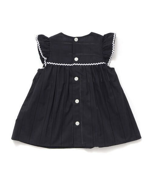 Tartine et Chocolat / タルティーヌ エ ショコラ ベビー・キッズウエア | 【日本製】【お揃い】オーガニックコットンストライプブルマ付きワンピースベビー(70〜90cm) | 詳細5