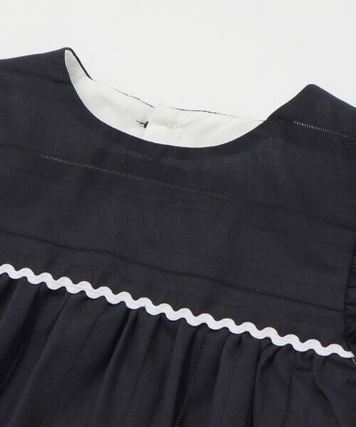 Tartine et Chocolat / タルティーヌ エ ショコラ ベビー・キッズウエア | 【日本製】【お揃い】オーガニックコットンストライプブルマ付きワンピースベビー(70〜90cm) | 詳細7