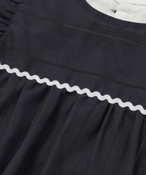 Tartine et Chocolat / タルティーヌ エ ショコラ ベビー・キッズウエア | 【日本製】【お揃い】オーガニックコットンストライプブルマ付きワンピースベビー(70〜90cm) | 詳細9