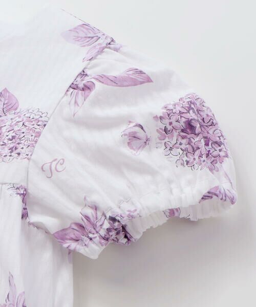 Tartine et Chocolat / タルティーヌ エ ショコラ ミニ丈・ひざ丈ワンピース | 【日本製】【お揃い】オーガニックコットンフラワープリントワンピース(90〜140cm) | 詳細10