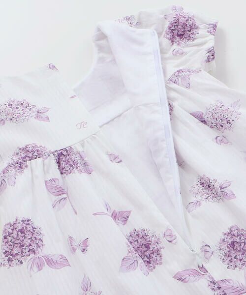 Tartine et Chocolat / タルティーヌ エ ショコラ ミニ丈・ひざ丈ワンピース | 【日本製】【お揃い】オーガニックコットンフラワープリントワンピース(90〜140cm) | 詳細12
