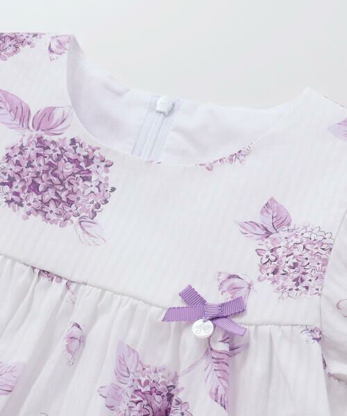 Tartine et Chocolat / タルティーヌ エ ショコラ ミニ丈・ひざ丈ワンピース | 【日本製】【お揃い】オーガニックコットンフラワープリントワンピース(90〜140cm) | 詳細8