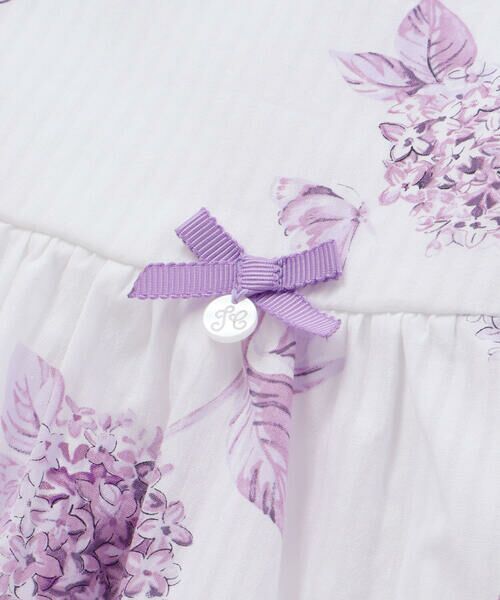Tartine et Chocolat / タルティーヌ エ ショコラ ミニ丈・ひざ丈ワンピース | 【日本製】【お揃い】オーガニックコットンフラワープリントワンピース(90〜140cm) | 詳細9