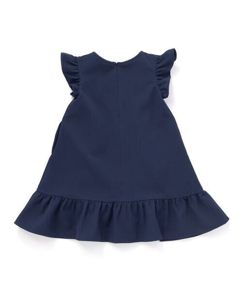 Tartine et Chocolat / タルティーヌ エ ショコラ ミニ丈・ひざ丈ワンピース | 【お揃い】バタフライモチーフ袖フリルワンピース(90〜140cm) | 詳細5