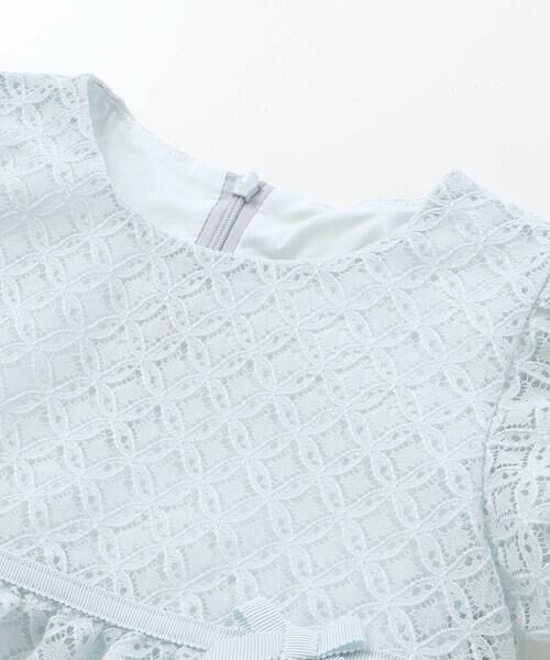 Tartine et Chocolat / タルティーヌ エ ショコラ ミニ丈・ひざ丈ワンピース | 【日本製】【お揃い】ラッセルレースワンピース(90〜140cm) | 詳細10