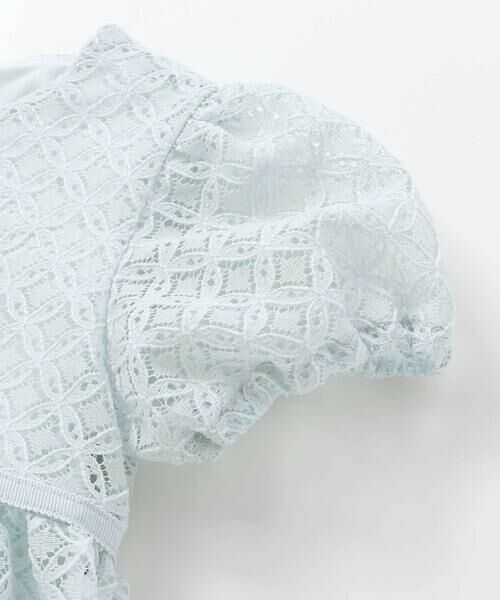 Tartine et Chocolat / タルティーヌ エ ショコラ ミニ丈・ひざ丈ワンピース | 【日本製】【お揃い】ラッセルレースワンピース(90〜140cm) | 詳細11