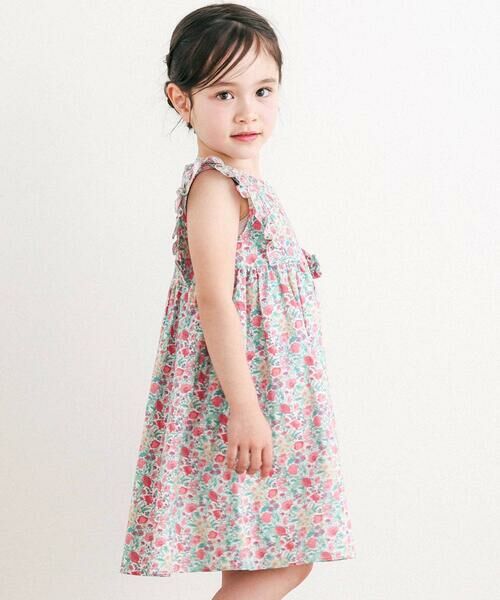 Tartine et Chocolat / タルティーヌ エ ショコラ ミニ丈・ひざ丈ワンピース | 【日本製】【お揃い】リバティFlorence May(フローレンスメイ)ワンピース(90〜140cm) | 詳細3