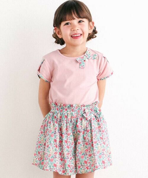 Tartine et Chocolat / タルティーヌ エ ショコラ ミニ・ひざ丈スカート | 【日本製】【お揃い】リバティFlorence May(フローレンスメイ)キュロット(90〜140cm) | 詳細2